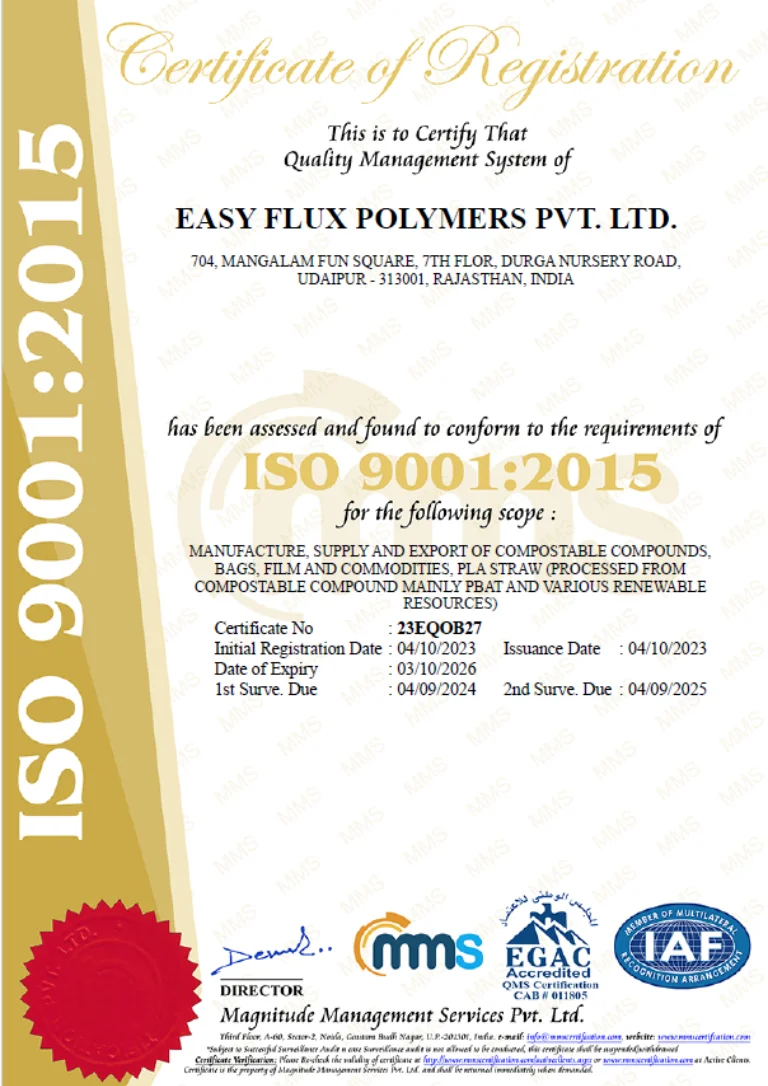 Easy-Flux Certification 1